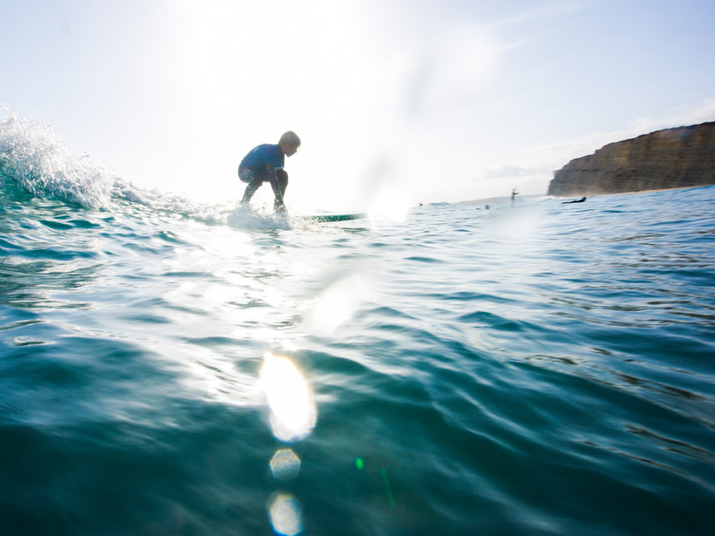 Surfen mit Kindern in der Algarve 